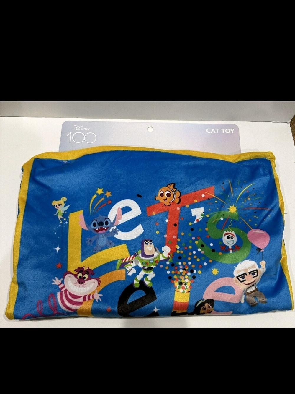 Disney100 Play and Nap Crinkle Sack Cat / Kitten Toy Celebrate w/ all your favs